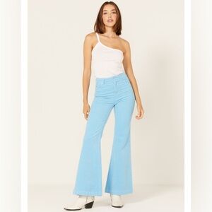 Rolla's East Coast flare cord jeans Baby Blue, Size 25